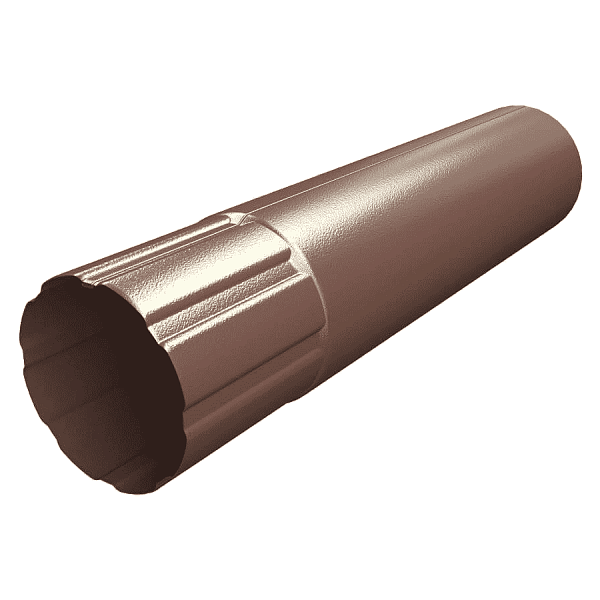 ТЕХНОНИКОЛЬ Металлическая водосточная система, труба d 90 мм, 1 м.п., тёмно-коричневый