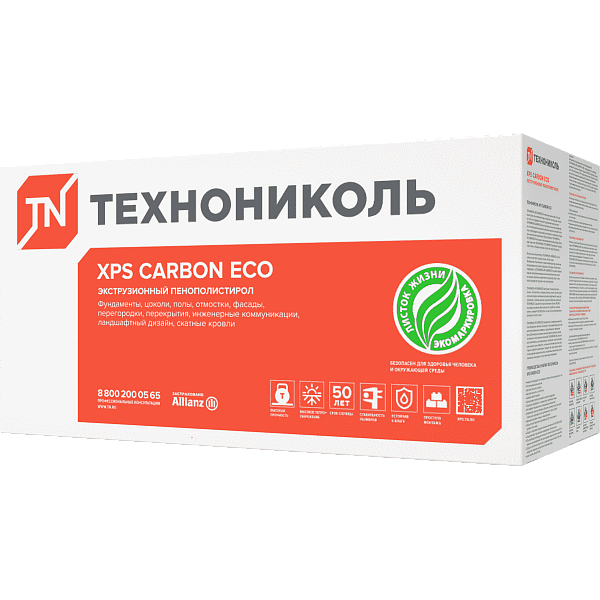 XPS Технониколь Carbon Eco 1180x580x30 мм L-кромка