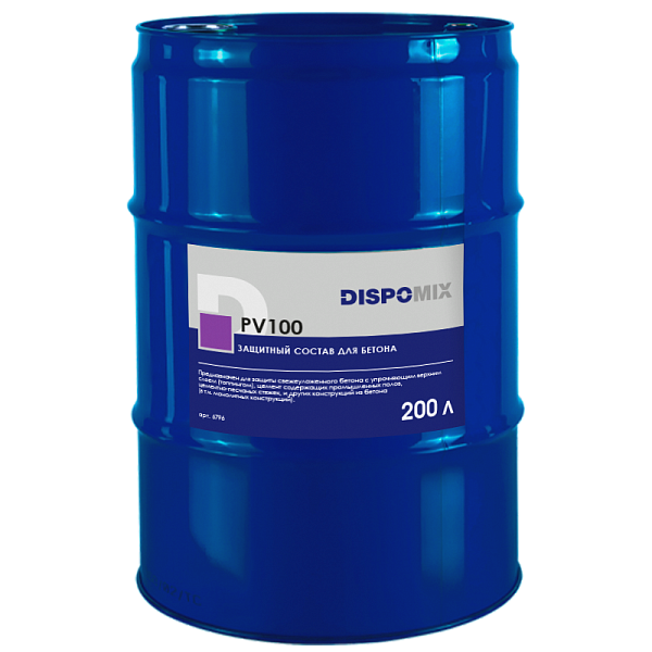 Защитный состав для бетона Dispomix PV100, 200 л бочка