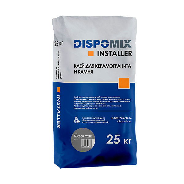Dispomix INSTALLER MX200 клей C2TE, мешок 25кг